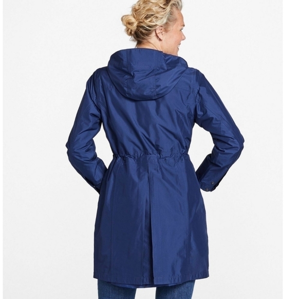 L.L. BEAN Pink H2OFF Raincoat Jacket Mesh-Lined Misses Small Petite 287445 - Picture 8 of 17